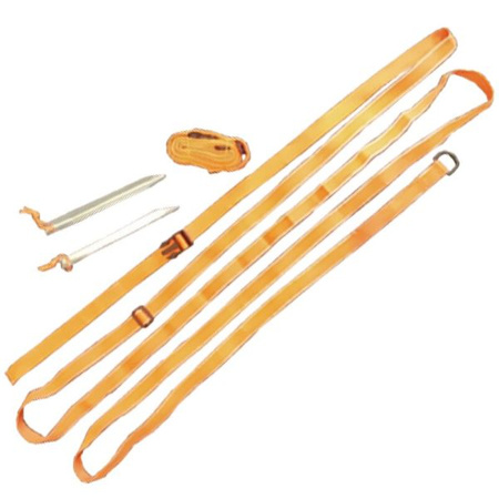 CAMPTECH awning storm straps - orange, polyester, 5 x 250 cm, 1.2 kg