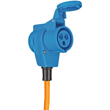Extension Cable Camping CEE-CEE/Schuko, 25 m orange