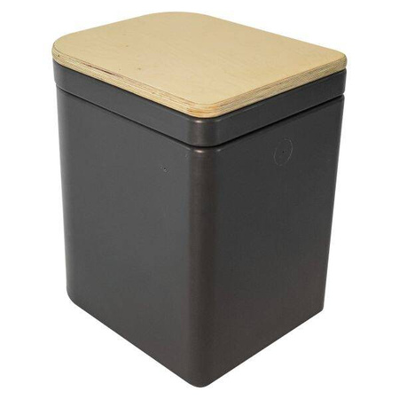 Trelino Origin L composting separation toilet anthracite with wooden lid, 10 l / 10 l, no water or chemicals