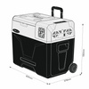 Turystyczna lodówka kompresorowa Yolco BX50 47l Bluetooth 60W Szara