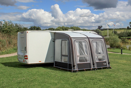 CAMPTECH Opal Air 390 inflatable partial awning for motorhomes and caravans with a lifting roof - width 390 cm, attachment height 265-280 cm, Camptex All Season, 28.1 kg