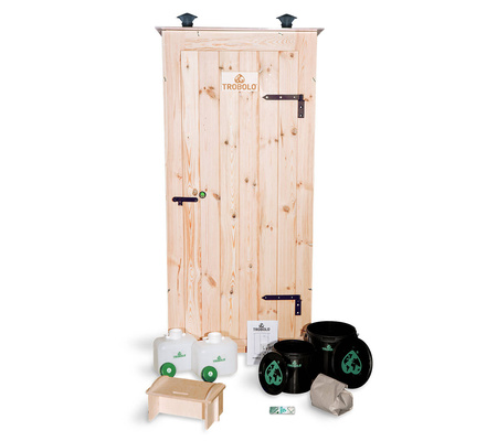 TROBOLO KitaBœm - wooden cabin with composting toilet and child toilet with 300 l composter