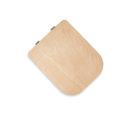 TROBOLO urine diverter white with wooden toilet seat - insert for DIY composting toilet