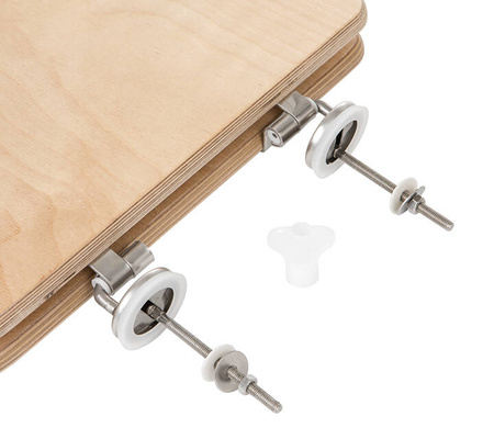 TROBOLO separator moczu szary z drewnianą deską sedesową - wkład do toalety kompostującej DIY