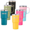 Stainless Steel Mug with Handle, 600 ml, yellow