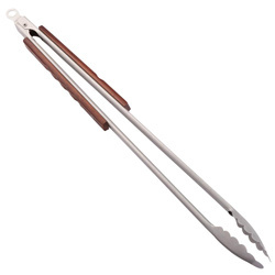BlueCraft XXL BBQ tongs 56 cm - stainless steel, wooden handle, locking