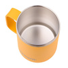 Stainless Steel Mug with Handle, 350 ml, yellow