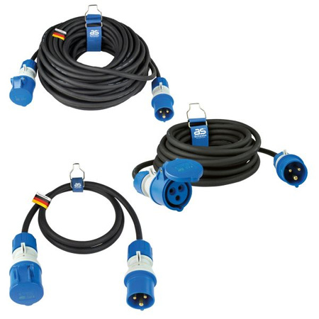 CEE Extension Cable, 1,5 m black