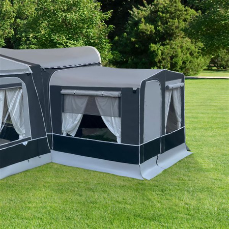 Przybudówka CAMPTECH Anbau Brillant Air do przedsionka Brillant Air - kuchnia, schowek lub sypialnia, jasnoszara i ciemnoszara, 10 kg