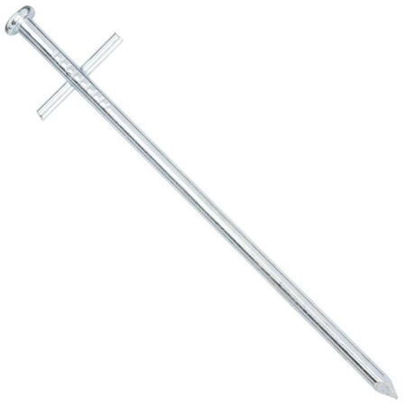 Tarzan rock nail 17 cm - galvanised steel, Ø 6 mm, T-profile, for hard and very hard ground, 1 pc