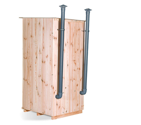 TROBOLO KitaBœm - wooden cabin with composting toilet and child toilet with 300 l composter