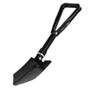 Folding Spade Stick — steel entrenching tool with metal handle and saw edge