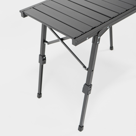 BOXIO TABLE - aluminium camping table for 3 Euroboxes with legs 40-62 cm