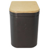 Trelino Origin L composting separation toilet anthracite with wooden lid, 10 l / 10 l, no water or chemicals