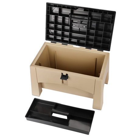 Yolco taboret ze schowkiem ST2 27,6 l, do 200 kg, piaskowy