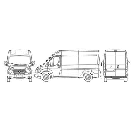 Wewnętrzna osłona termiczna szyb kabiny Fiat Ducato od 2006
