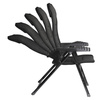 Brunner Rebel Pro S camping chair dark grey - aluminium, 5-position backrest, 3D fabric, 150 kg load