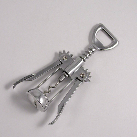 Chrome-Plated Winged Corkscrew