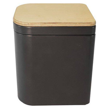 Trelino Origin L composting separation toilet anthracite with wooden lid, 10 l / 10 l, no water or chemicals