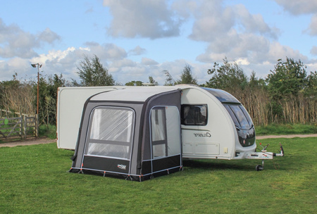 CAMPTECH Opal Air 200 inflatable partial awning for caravans - width 200 cm, attachment height 235-255 cm, Camptex All Season, 19.6 kg