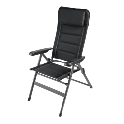 Reclining chair, 7 positions, Black Dometic Luxury Firenze