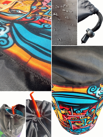 Cover for a 5kg MINI MEXICO gas cylinder GalloNero