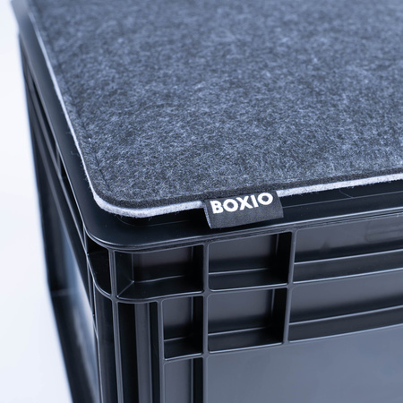 BOXIO SIT - dwustronna filcowa poduszka na Eurobox 39 x 29 cm z recyklingu
