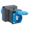Adapter CEE wtyczka francuska AS Schwabe 16A 3,5kW czarny/niebieski