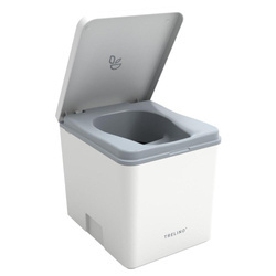 Trelino Evo M toaleta kompostująca separacyjna biała, 5 l / 8 l, soft-close, bez wody i chemii