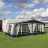 Przedsionek dmuchany podróżny CAMPTECH Topas Air 18 - obwód 1075-1100 cm, Camptex All Season, 6 okien, pompka w zestawie
