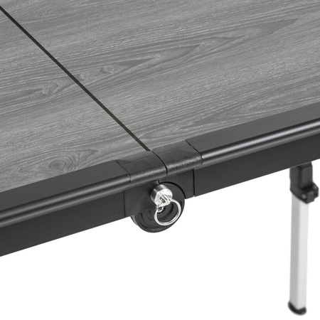 Brunner Dinemic Elùtop folding camping table 124 x 70 cm - aluminium, honeycomb top, height 56-85 cm