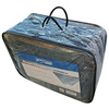 Dywan do przedsionka CAMPTECH Opal Air 390 - 390 x 250 cm, polietylen PE-HD, niebieski i szary