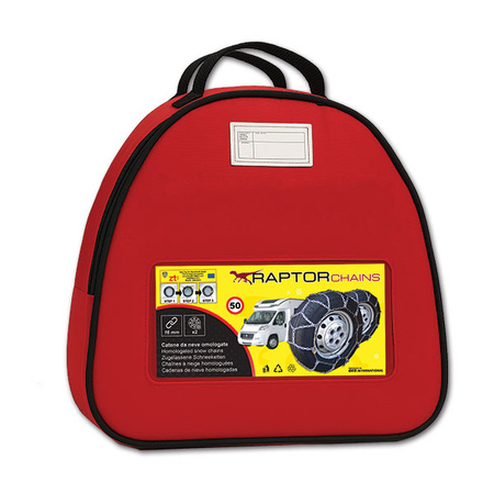 RAPTOR snow chains no. 240, 16 mm link, for motorhomes
