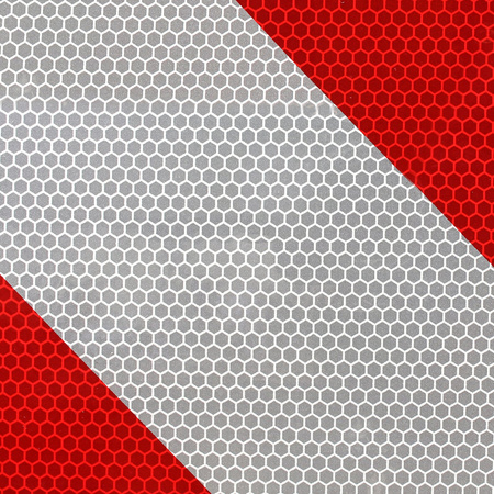 EAL Znak ostrzegawczy 2w1 z aluminium, czerwono-biały, 50x50 cm