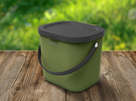 Yolco mini Multibag z wieczkiem Albula 6 l z recyklingu, zielony