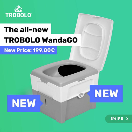 TROBOLO WandaGO - Portable Separating Toilet for Campervans