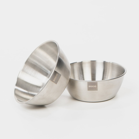 BOXIO BOWL - zestaw 2 misek kempingowych ze stali nierdzewnej, Ø 14,5 cm