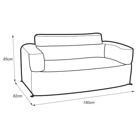 Sofa dmuchana Yolco GS4W 180 x 85 x 82 cm