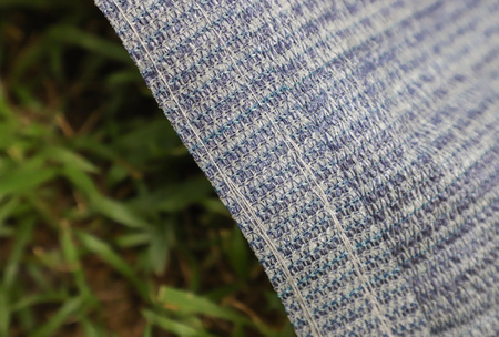 CAMPTECH awning carpet size 9 - 473 x 250 cm, breathable, blue and grey, 12.4 kg