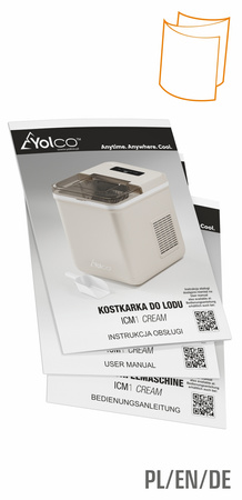 Kostkarka do lodu Yolco ICM1 kremowa 0.8kg lodu