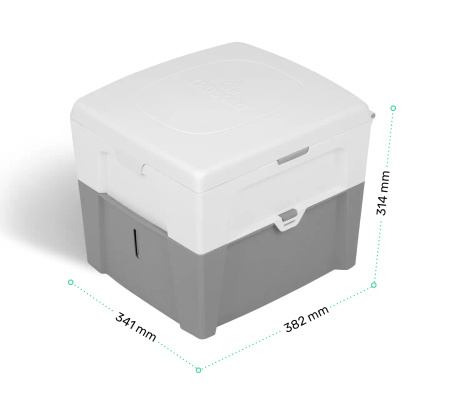 TROBOLO WandaGO Starter Kit – separating toilet, 25 l litter and 6.5 l bags