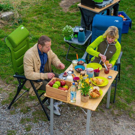 Krzesło kempingowe HighQ Comfortable Greenline marki FF Kollektion, jasnozielone