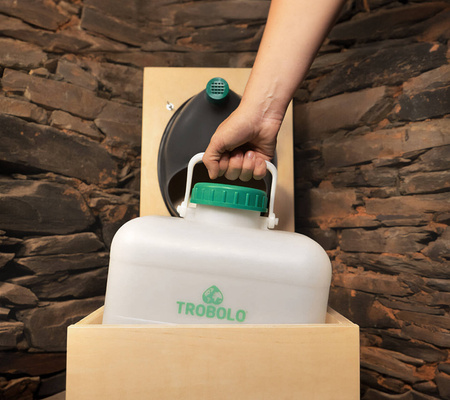 TROBOLO TeraBlœm Plus - wooden composting toilet kit with extra-large 22 l capacity