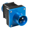 AS Schwabe Adapter CEE do Schuko Camping Outdoor czarny/niebieski