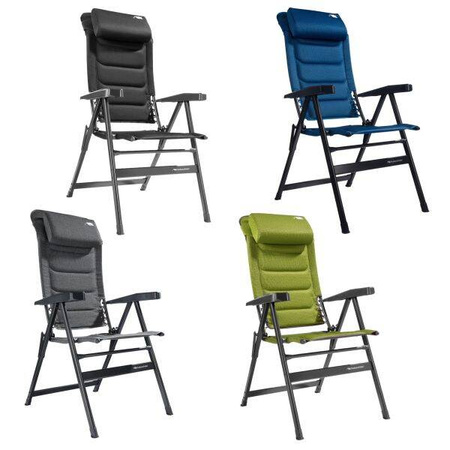 Krzesło kempingowe HighQ Comfortable Blackline marki FF Kollektion, czarne