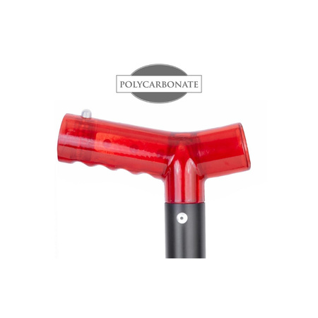 Brunner Arlo 0203012N shovel - three-piece aluminium all-purpose shovel, 95 cm, with storage bag, red