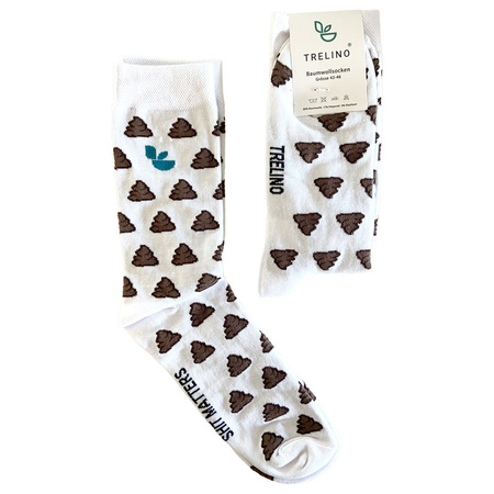 Trelino Skarpetki "SHIT MATTERS" 37-40, bawełniane