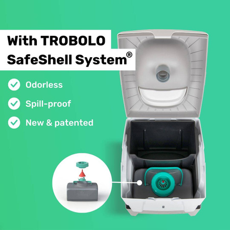 TROBOLO WandaGO starter kit - separating toilet, 25 l litter and 6.5 l inlays