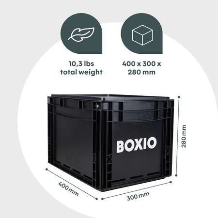 BOXIO COOK - stainless steel gas stove in a 40 x 30 x 28 cm Eurobox