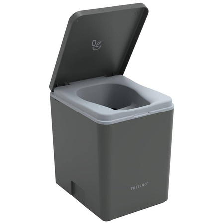 Trelino Evo L toaleta kompostująca separacyjna antracyt, 10 l / 10 l, soft-close, bez wody i chemii